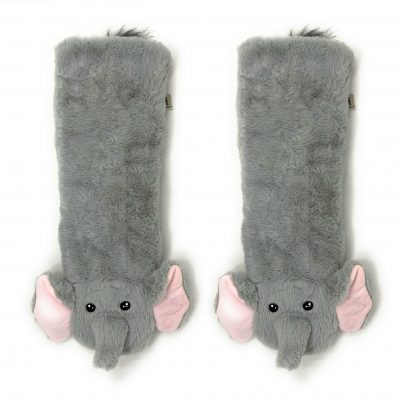 elephant animal house sherpa slipper socks
